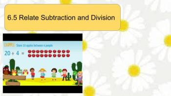 Preview of Go Math 6.5 Relate Subtraction and Division