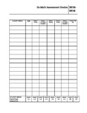 Go Math Assessment and quick check Grid