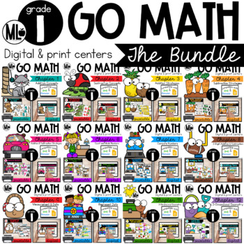 Preview of Go Math! Centers - the BUNDLE for First Grade