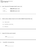 Go Math Chapter 1 Assessment - Modified
