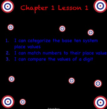 Preview of Go Math Chapter 1 Learning Targets