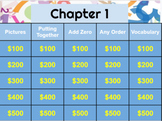 First Grade Go Math! Chapter 1 jeopardy review game (Googl