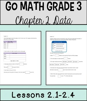 Preview of Math Chapter 2 Lessons 1-4 *Interpret & Analyze Data*