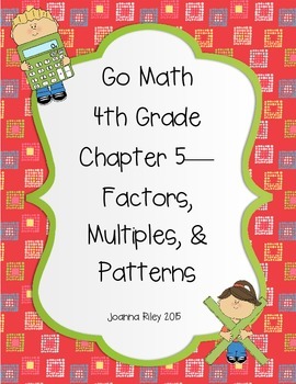 Preview of Go Math Chapter 5 - Factors Multiples and Patterns - Review Test