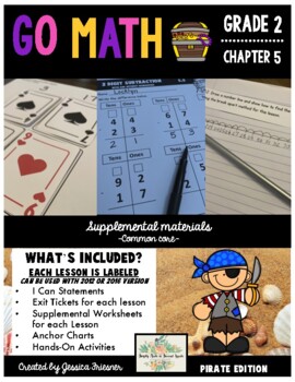 Preview of Go Math!  Chapter 5 Second Grade Supplemental Resources