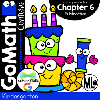 Preview of Go Math Centers, Chapter 6-Subtraction,Print & Distance Learning