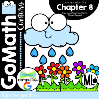 Preview of GoMathCenters,Ch.8-Represent,Count & Write 20 & Beyond,Print & Distance Learning