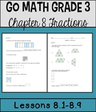 Math Chapter 8 Lessons 1-9 *Fractions*