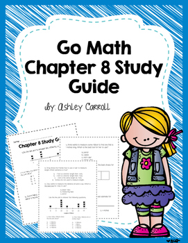 Preview of Go Math Chapter 8 Study Guide