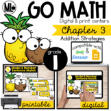 GoMath Centers, Chapter 3-Addition Strategies, Printable &