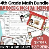 4th Grade Go Math Chapters 1 - 13 Math Review Bundle 50% OFF
