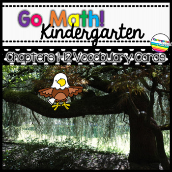 Preview of Go Math! Chapters 1-12 Kindergarten Vocabulary Cards