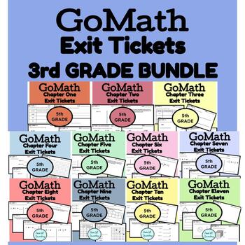 Preview of Go Math Fifth Grade Exit Tickets BUNDLE