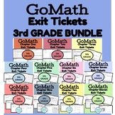 Go Math Fifth Grade Exit Tickets BUNDLE