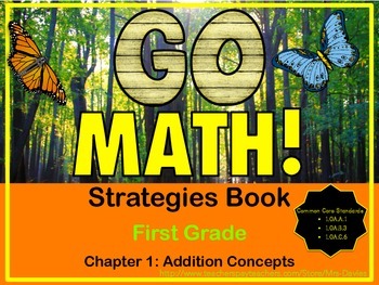 Preview of Go Math! First Grade Chapter 1 Addition Concepts Strategies Book