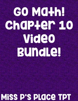 Preview of Go Math! First Grade Chapter 10 Instructional Video
