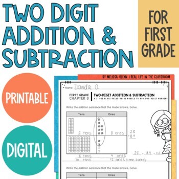 Preview of Go Math - First Grade - Chapter 8 - Two Digit Addition and Subtraction