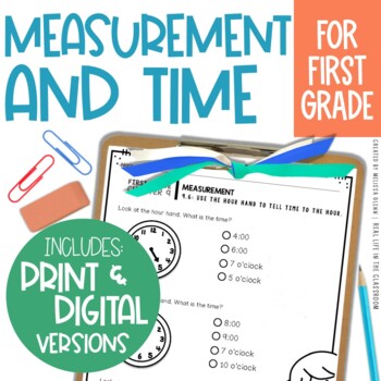 Preview of Go Math - First Grade - Chapter 9 - Nonstandard Measurement Time