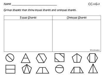 Go Math First Grade Chapter Twelve Activities by First4Readers | TpT