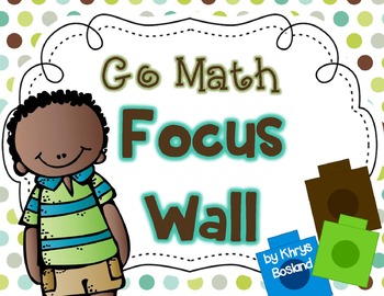 Preview of Go Math Focus Wall - First Grade {Entire Year} {Common Core} {EDITABLE}