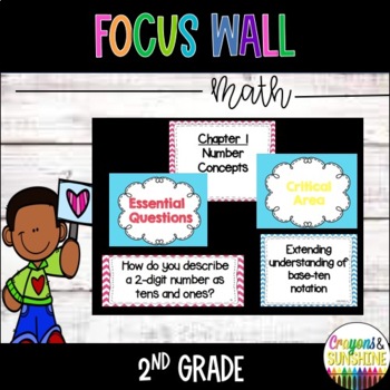 Preview of Go Math Focus Wall- 2nd Grade (Entire Year)