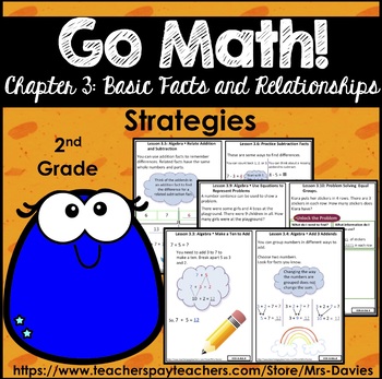 Preview of Go Math! Grade 2 Chapter 3: Basic Facts and Relationships Strategies