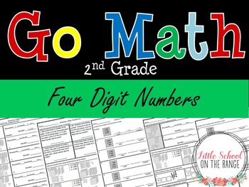 Preview of Go Math Second Grade:  Chapter 3 Supplement - Four Digit Numbers