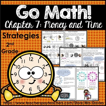 Preview of Go Math! Grade 2 Chapter 7: Money and Time Reference Book