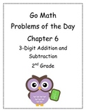 Go Math! Problems of the Day for 2nd Grade Chapter 6