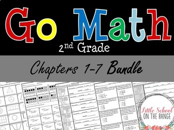 Preview of Go Math Second Grade: Unit 1 BUNDLE - Chapters 1 through 7