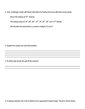 Preview of Go! Math Grade 4 Chapter 5 Practice Performance Task
