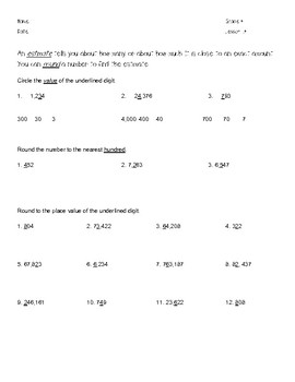 go math grade 4 lesson 1 4 worksheet by ms barnabys store tpt