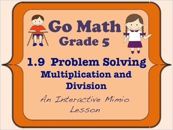 problem solving multiplication and division go math