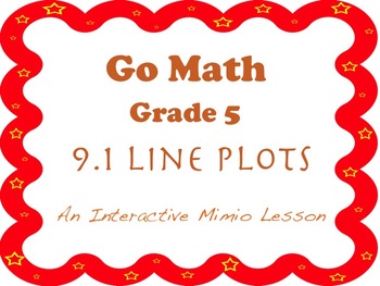 Preview of Go Math Interactive Mimio Lesson 9.1 Line Plots