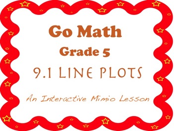 Go Math Interactive Mimio Lesson 9 1 Line Plots By Cool Corner Tpt
