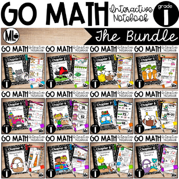 Preview of First Grade Math Interactive Notebook, The COMPLETE BUNDLE
