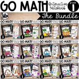 First Grade Math Interactive Notebook, The COMPLETE BUNDLE