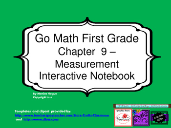 Preview of Go Math Interactive Notebook - Grade 1 Chapter 9