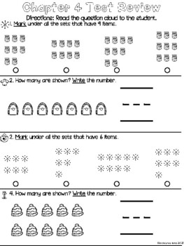 Go Math! Kindergarten Chapter 4 Represent and Compare Numbers to 10 Review