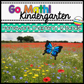 Preview of Go Math! Kindergarten Homework Bundle