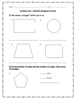 go math practice 3rd grade chapter 12 two dimensional shapes