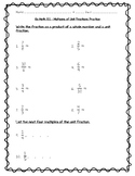 Go Math Practice - 4th Grade Chapter 8 - Multiply Fractions by Whole Numbers