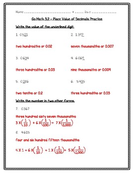 daily math practice 5th grade week nine cheat sheet