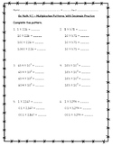 Go Math Practice - 5th Grade Chapter 4 - Multiply Decimals