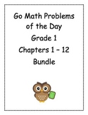 Go Math! Problems of the Day, Grade 1, Chapters 1 to 12 BUNDLE