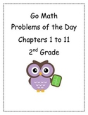 Go Math! Problems of the Day, Grade 2, Chapters 1 to 11 BUNDLE