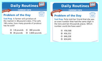 Preview of Go Math-Problems of the Day chapter 1-11