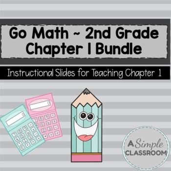 Preview of Even and Odd #s *Instructional* Google Slides Bundle (Ch 1 Go Math 2nd Grade)
