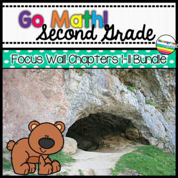 Preview of Go Math! Second Grade Focus Wall Bundle