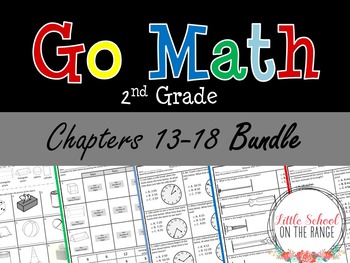 Preview of Go Math Second Grade: Unit 3 BUNDLE - Chapters 13 through 18